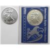 Image 1 : 1997 & 2012 .999 SILVER ONE OUNCE EAGLE