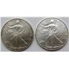 Image 1 : 2004 & 2002 .999 SILVER ONE OUNCE EAGLE