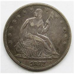 1877 SEATED HALF DOLLAR