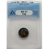 1943-S MERCURY DIME ANACS MS67 FBL