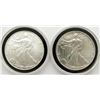 1992 & 2006 AMERICAN SILVER EAGLES