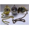 Image 2 : 3 BATTERY OPERATED POCKET WATCHES