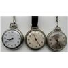 Image 1 : 3-WESTCLOX POCKET WATCHES; BULLS EYE,