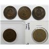 Image 2 : (5) LESSER GRADE CIVIL WAR TWO CENT PIECES