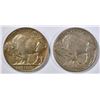 Image 2 : 1913 TYPE 1 XF & TYPE 2 AU BUFFALO NICKELS