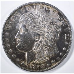 1892 MORGAN DOLLAR AU TONED