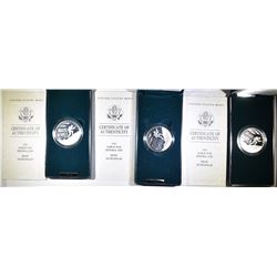 MODERN PROOF COMMEM SILVER DOLLAR LOT: