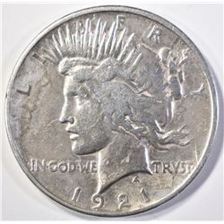 1921 PEACE DOLLAR  VF  CLEANED