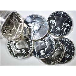 1963 PROOF ROLL OF FRANKLIN HALF DOLLARS