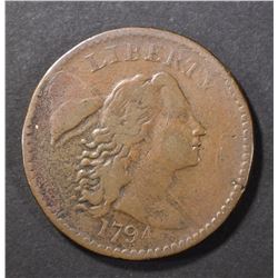 1794 LARGE CENT VF/XF