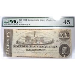 1862 $20 CSA PMG 45 CHOICE EXTREMELY FINE