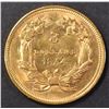 Image 2 : 1854 GOLD $3 INDIAN PRINCESS HEAD  CH BU