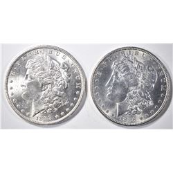 1888-O & 1886 MORGAN DOLLARS CH BU