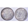 Image 1 : 1896 & 97 CH BU MORGAN DOLLARS NICE!