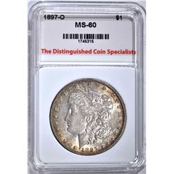 1897-O MORGAN DOLLAR, TDCS UNC
