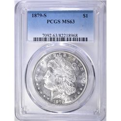 1879-S MORGAN DOLLAR, PCGS MS-63