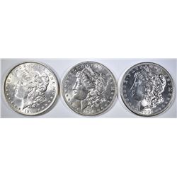 1882-S, 96 & 98 CH BU MORGAN DOLLARS