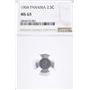 Image 1 : 1904 SILVER 2 1/2 CENT PANAMA  NGC MS-63