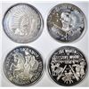 Image 1 : 4-SILVER MARDI GRAS COINS