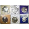Image 2 : 6-LARGE STERLING SILVER FOREIGN COINS