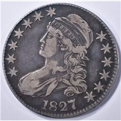 1827 BUST HALF DOLLAR, VF