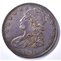 1834 BUST HALF DOLLAR, AU
