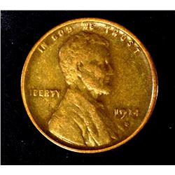1914-S LINCOLN CENT XF