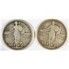 Image 1 : 2-1917 TYPE-1 STANDING LIBERTY QUARTERS, VF NICE