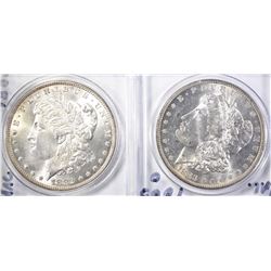 1882 & 83-O MORGAN DOLLARS CH BU