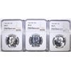 Image 1 : (3) 1966 SMS KENNEDY HALVES NGC MS 67