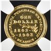 Image 3 : 1903 JEFFERSON GOLD $1  NGC PROOF DETAILS REV.