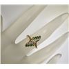 Image 2 : 14KT GOLD DIAMOND & EMERALD  LADIES RING