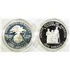 Image 3 : (2) PROOF SILVER DOLLAR COMMEMS: