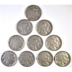 10-1931-S BUFFALO NICKELS, VG-FINE