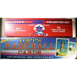 1988 SCORE COLLECTOR SET & 1989 TOPPS
