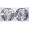 Image 1 : 1885 & 1886 MORGAN DOLLARS, CH BU+ NICE!!