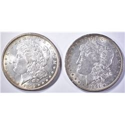 1891 & 99-O CH BU MORGAN DOLLARS