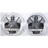 Image 1 : 2-2018 TUVALU 1oz SILVER DEADPOOL COINS