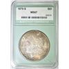 Image 1 : 1879-S MORGAN DOLLAR, NTC SUPERB GEM BU+ TONING