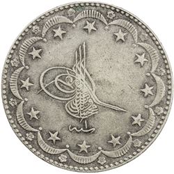 TURKEY: Mehmet VI, 1918-1924, AR 20 kurush, Kostantiniye, AH1336 year 1. VF-EF