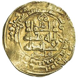 GHAZNAVID: Mahmud, 999-1030, AV dinar (3.75g), Ghazna, AH405. VF
