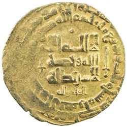 GHAZNAVID: Mahmud, 999-1030, AV dinar (4.15g), Herat, AH403. VF-EF