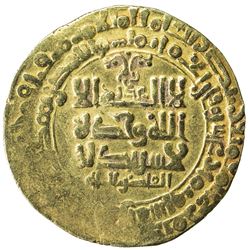 GHAZNAVID: Mahmud, 999-1030, AV dinar (4.27g), Herat, AH418. VF
