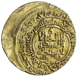 GHAZNAVID: Mahmud, 999-1030, AV dinar (3.41g), Herat, AH421. VF