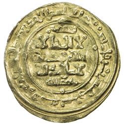 GHAZNAVID: Mas'ud I, 1030-1041, AV dinar (3.36g), Ghazna, AH429. VF