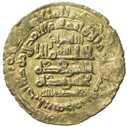 GHAZNAVID: Mas'ud I, 1030-1041, AV dinar (3.19g), Herat, AH423. VF-EF