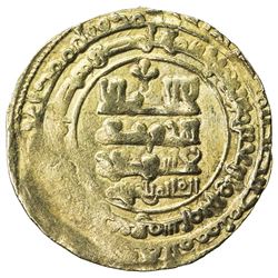 GHAZNAVID: Farrukhzad, 1053-1059, AV dinar (4.66g), Ghazna, AH443. VF