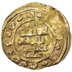 GHAZNAVID: Ibrahim, 1059-1099, AV dinar (4.44g), Ghazna, AH453. F