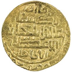 ILKHAN: Abaqa, 1265-1282, AV dinar (5.19g), MM, AH(67)8. VF