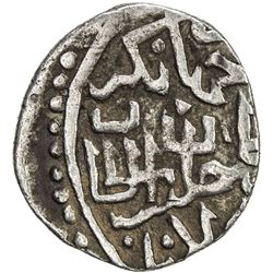 TIMURID: Khalil Sultan, 1405-1409, AR miri ( 1/4 tanka) (1.54g), Samarqand, ND. VF